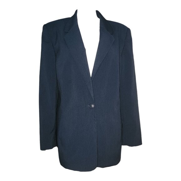 Liz Baker Blazer Jacket Womens Plus Size 18 Blue Green Career Business Office - Picture 1 of 7